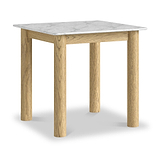 Nyssa Marble Top 80cm Square Dining Table from Roseland Furniture