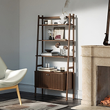 Shorwell Bookcase Dark Stain from Roseland Furniture