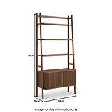 Shorwell Bookcase Dark Stain from Roseland Furniture