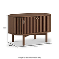 Shorwell Corner TV Unit Dark Stain from Roseland Furniture