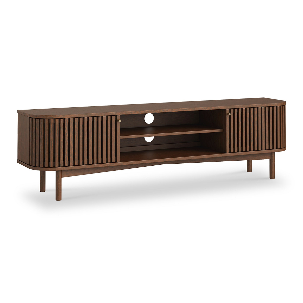 Shorwell Large TV Unit Dark Stain from Roseland Furniture