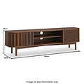 Shorwell Large TV Unit Dark Stain from Roseland Furniture