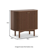 Shorwell Cupboard Dark Stain from Roseland Furniture