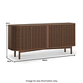Shorwell Large Sideboard Dark Stain Size1 from Roseland Furniture