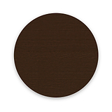 Shorwell Oak Slatted Round Dining Table Dark Stain Front1 from Roseland Furniture