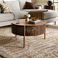 Shorwell Oak Slatted Story 1 Door Coffee Table Dark Stain from Roseland Furniture