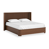 Shorwell Oak Slatted Super King Bed Dark Stain from Roseland Furniture