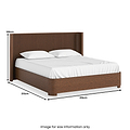 Shorwell Oak Slatted Super King Bed Dark Stain from Roseland Furniture