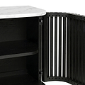 Shorwell Black & Marble Cupboard from Roseland Furniture