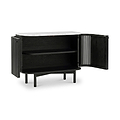 Shorwell Black & Marble Small Sideboard from Roseland Furniture