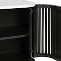Shorwell Black & Marble Small Sideboard from Roseland Furniture