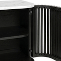 Shorwell Black & Marble Large Sideboard from Roseland Furniture