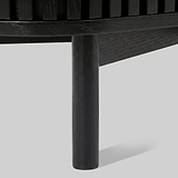 Shorwell Black & Marble Large Sideboard from Roseland Furniture