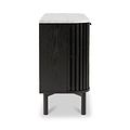 Shorwell Black & Marble Large Sideboard from Roseland Furniture