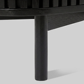 Shorwell Black & Marble 3 Drawer Sideboard from Roseland Furniture