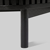 Shorwell Black & Marble 3 Drawer Sideboard from Roseland Furniture