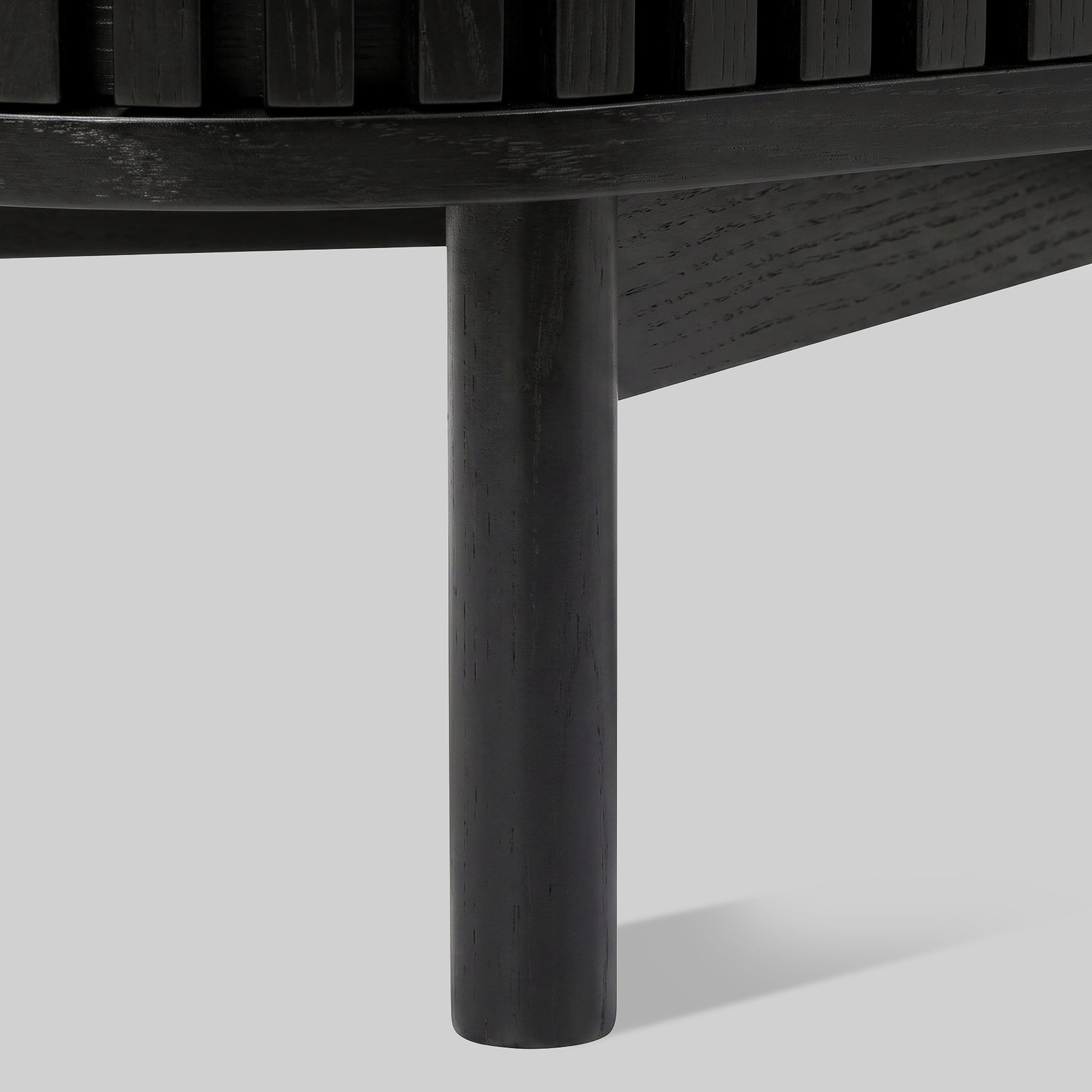 Shorwell Black & Marble 3 Drawer Sideboard from Roseland Furniture