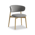 Girona Boucle Dining Chair Grey from Roseland Furniture