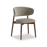 Almeria Boucle Dining Chair Green from Roseland Furniture