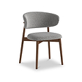 Almeria Boucle Dining Chair Grey from Roseland Furniture