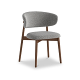 Almeria Boucle Dining Chair Grey from Roseland Furniture