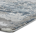 Fenway Navy Grey Distressed Super Soft Rug