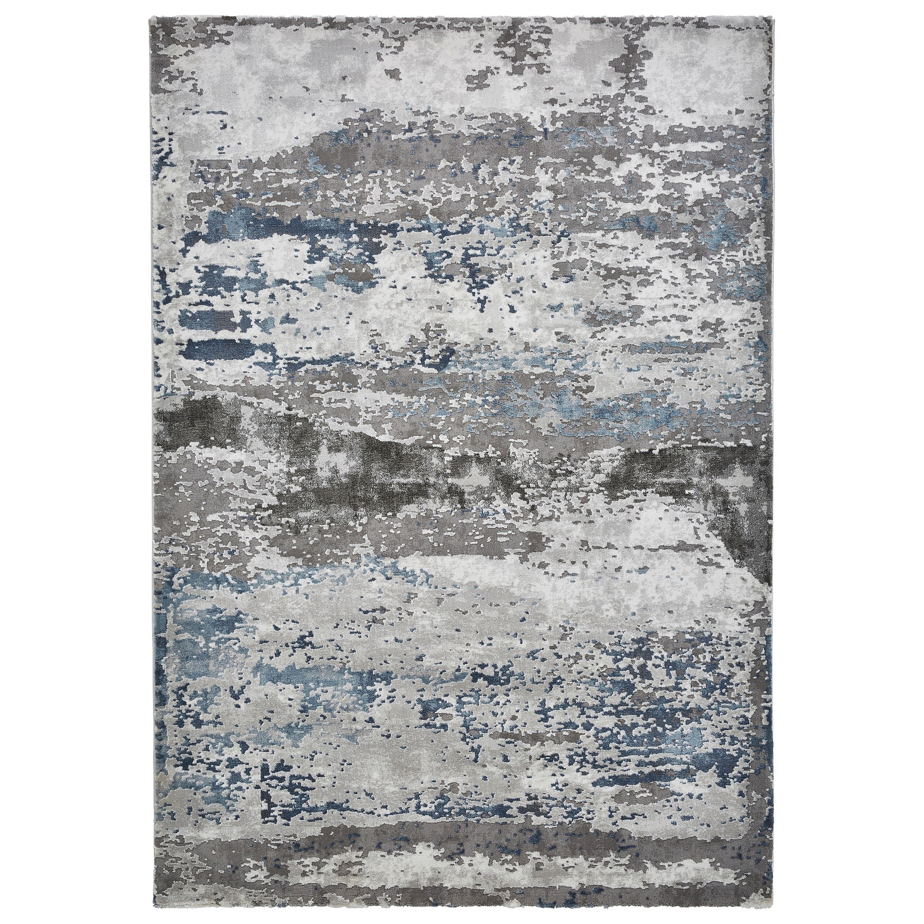 Fenway Navy Grey Distressed Super Soft Rug from Roseland Furniture