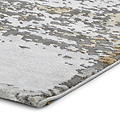 Fenway Yellow Grey Distressed Super Soft Rug