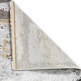 Fenway Yellow Grey Distressed Super Soft Rug