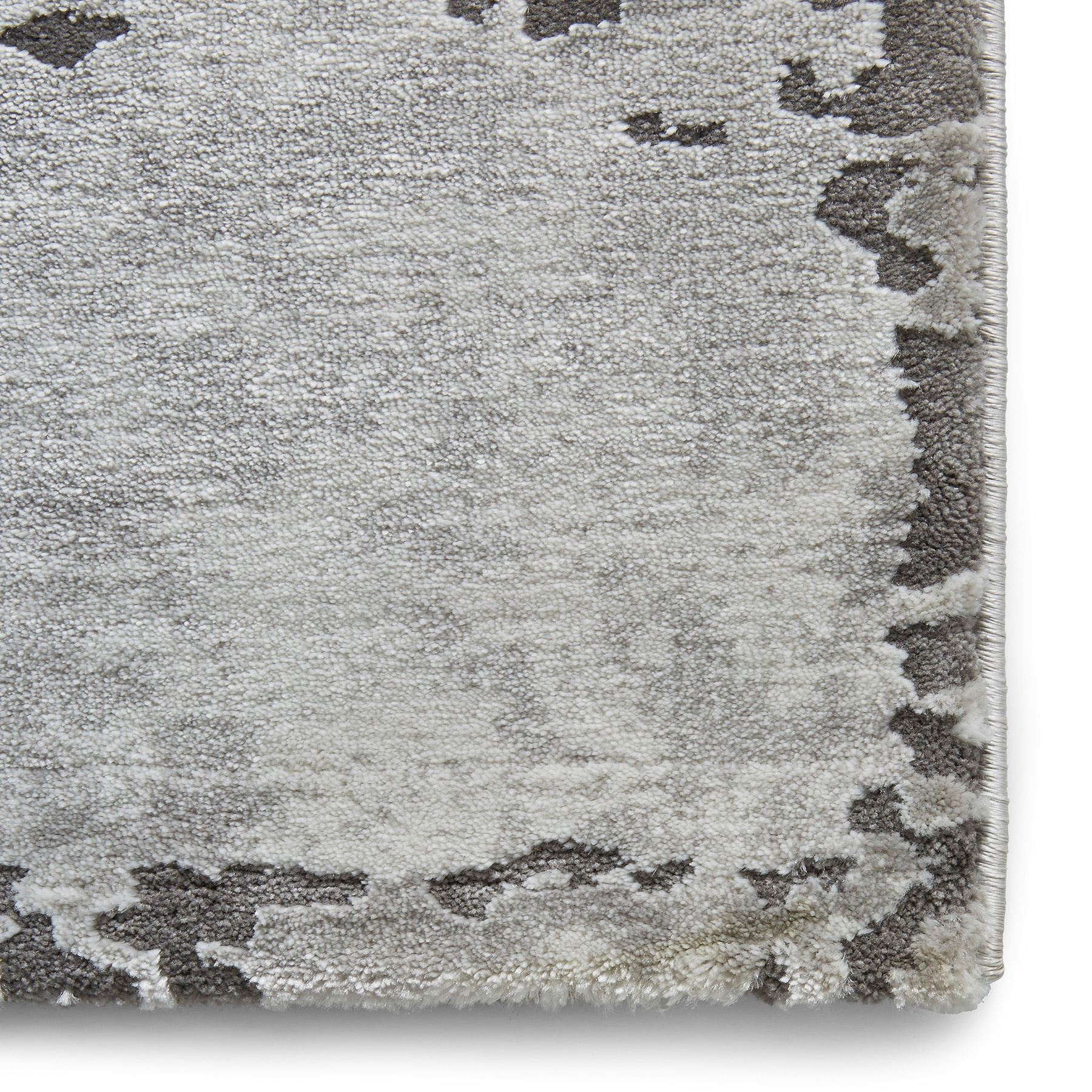 Fenway Yellow Grey Distressed Super Soft Rug