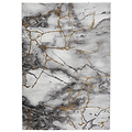 Fenway Gold Marble Effect Super Soft Rug from Roseland Furniture