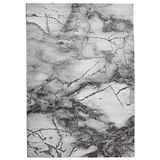 Fenway Silver Marble Effect Super Soft Rug from Roseland Furniture