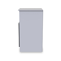 Blakely Grey and White 1 Door with Open Shelf Bedside Cabinet