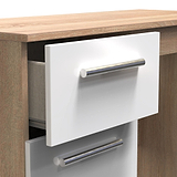 Blakely White Oak and Bardolino 3 Drawer Dressing Table  from Roseland Furniture