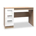 Blakely White & Light Oak 3 Drawer Storage Desk from Roseland Furniture