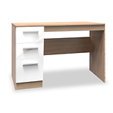 Blakely White & Light Oak 3 Drawer Storage Desk from Roseland Furniture