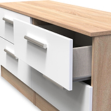 Blakely White Oak 4 Drawer Storage Unit from Roseland Furniture