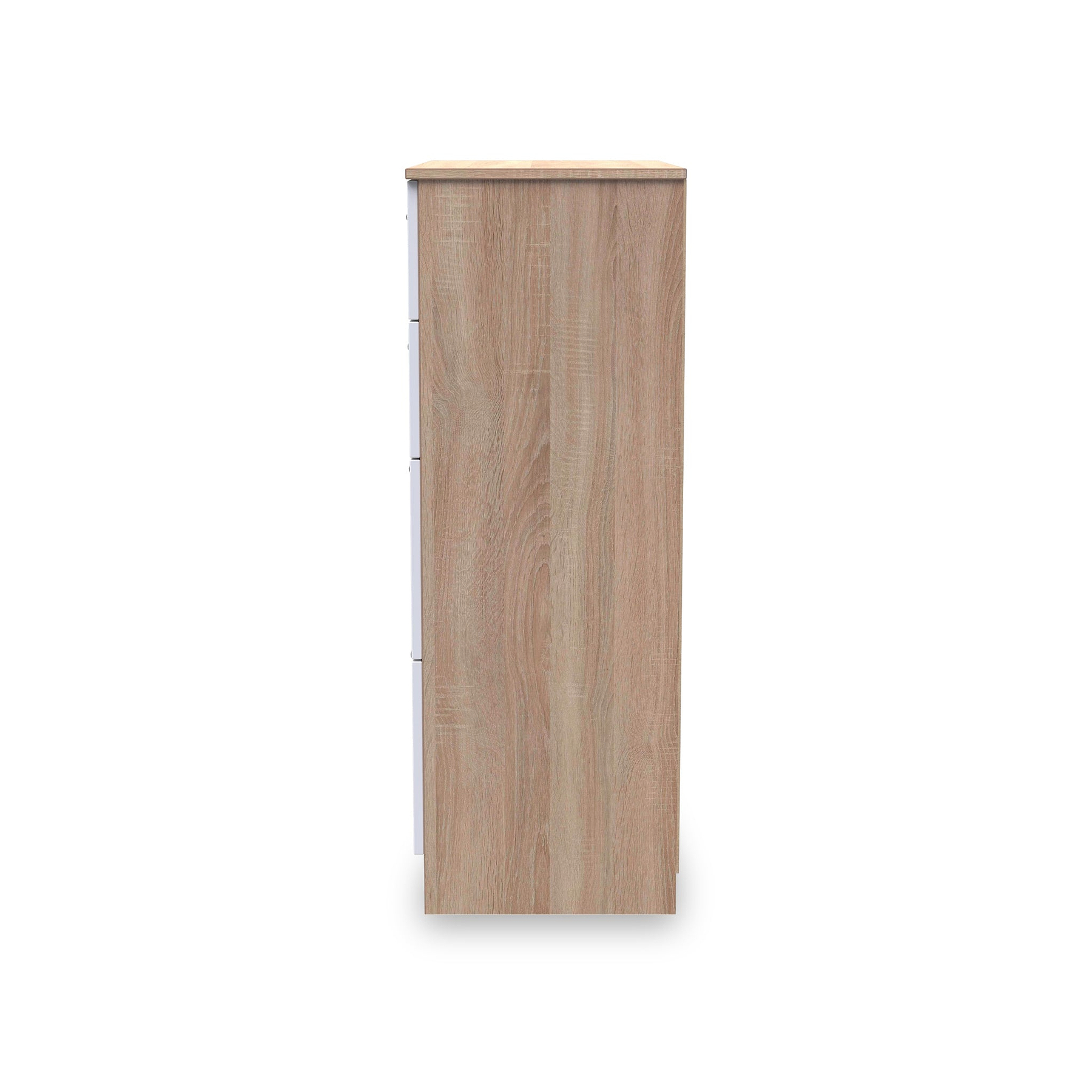Blakely White and Light Oak 4 Drawer Deep Chest from Roseland Furniture