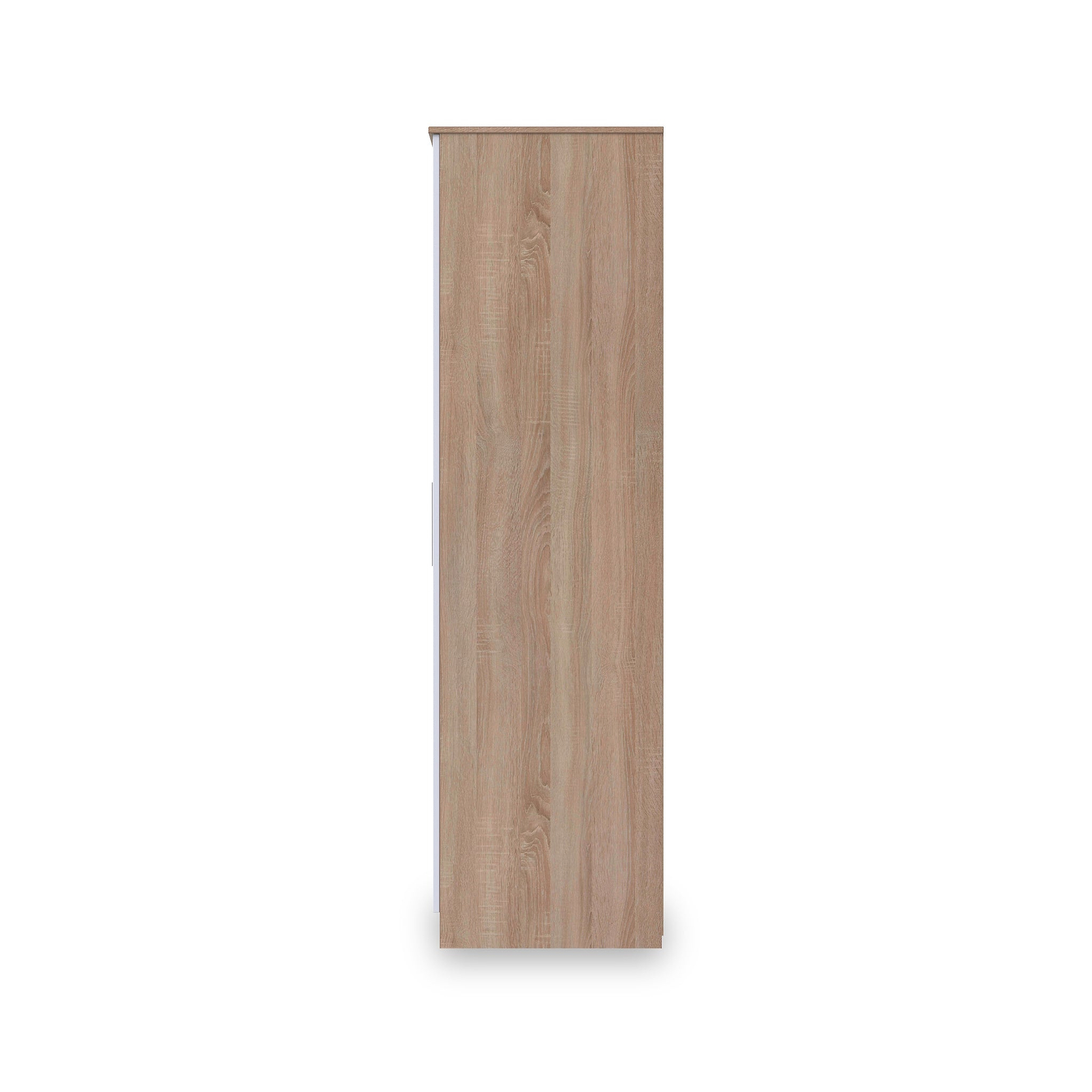 Blakely White & Light Oak Triple Mirror Wardrobe from Roseland Furniture