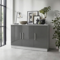 Blakely Grey and White 3 Door Sideboard from Roseland Furniture