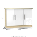 Blakely White & Light Oak 3 Door Sideboard Cabinet from Roseland Furniture