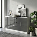 Blakely Grey and White 2 Door 3 Drawer Sideboard from Roseland Furniture