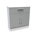 Blakely Grey and White 1 Drawer 2 Door Sideboard from Roseland Furniture