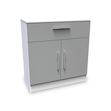 Blakely Grey and White 1 Drawer 2 Door Sideboard from Roseland Furniture
