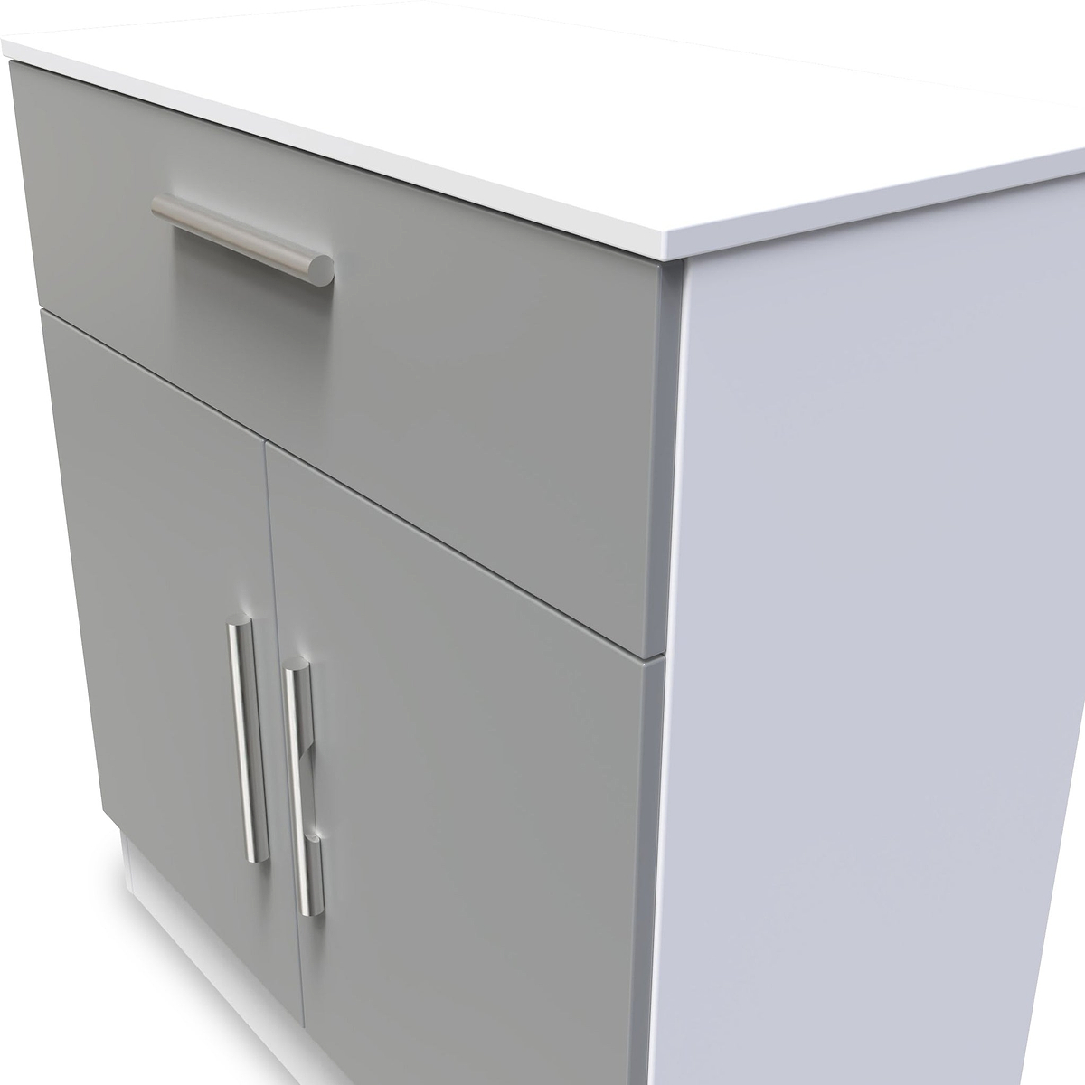 Blakely Grey and White 1 Drawer 2 Door Sideboard from Roseland Furniture