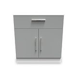 Blakely Grey and White 1 Drawer 2 Door Sideboard from Roseland Furniture