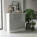 Blakely Grey and White 1 Drawer 2 Door Sideboard from Roseland Furniture