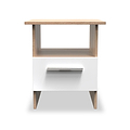 Blakely White Oak 1 Drawer Lamp Table by Roseland Furniture