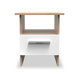 Blakely White Oak 1 Drawer Lamp Table by Roseland Furniture