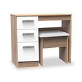 Blakely White & Light Oak Dressing Table Set from Roseland Furniture